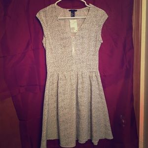 H&M black and white dress